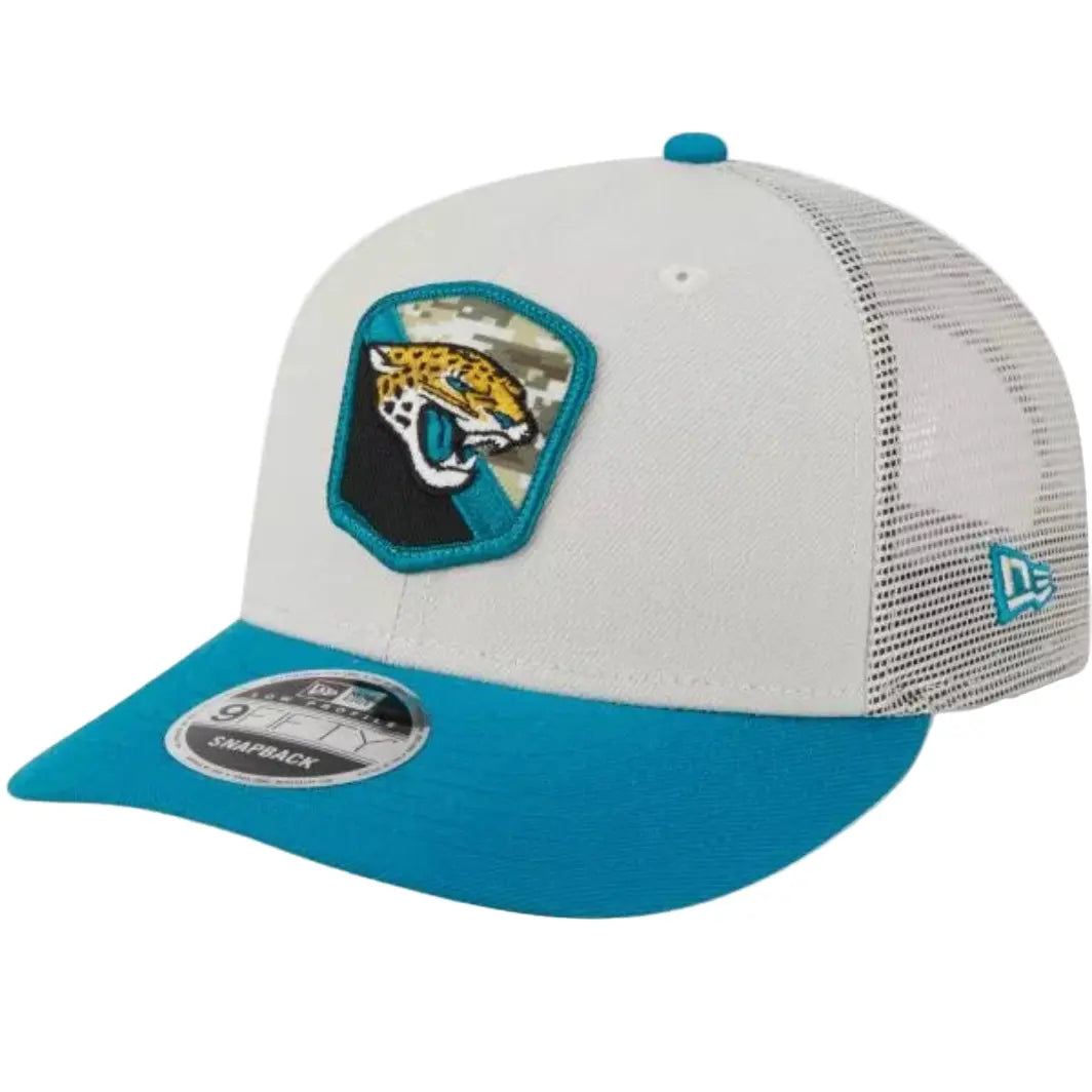 New Era Jacksonville Jaguars trucker réglable, vue 3/4