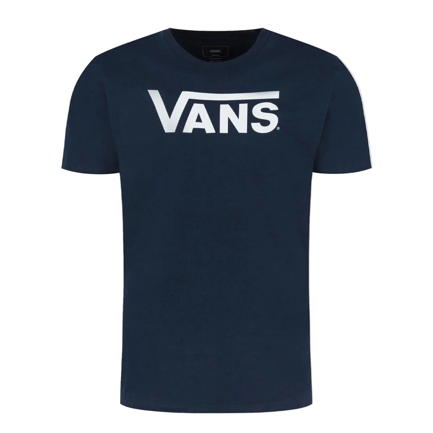 T-Shirt Vans Bleu Homme - Gros Logo Poitrine Vans