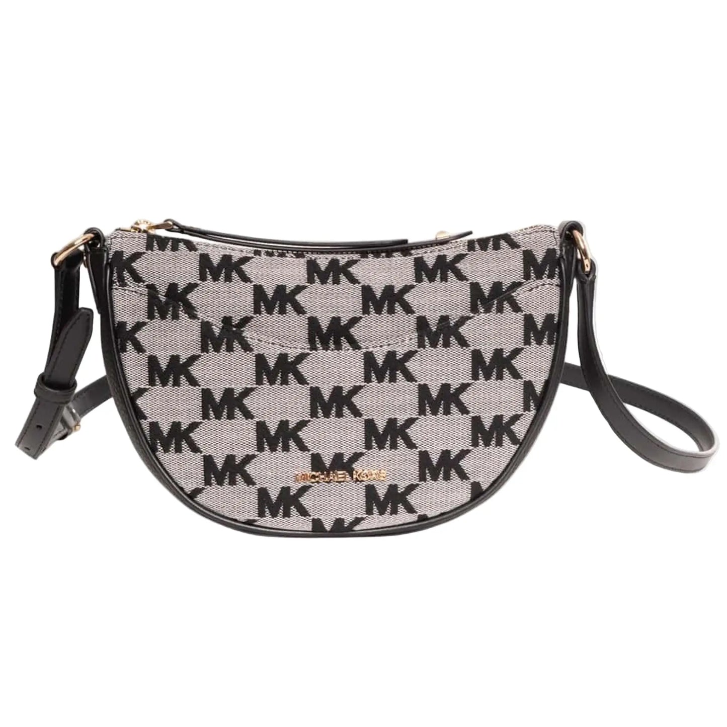 Sac Bandoulière Michael Kors Femme Noir - Monogramme MK et Détails Dorés Michael Kors