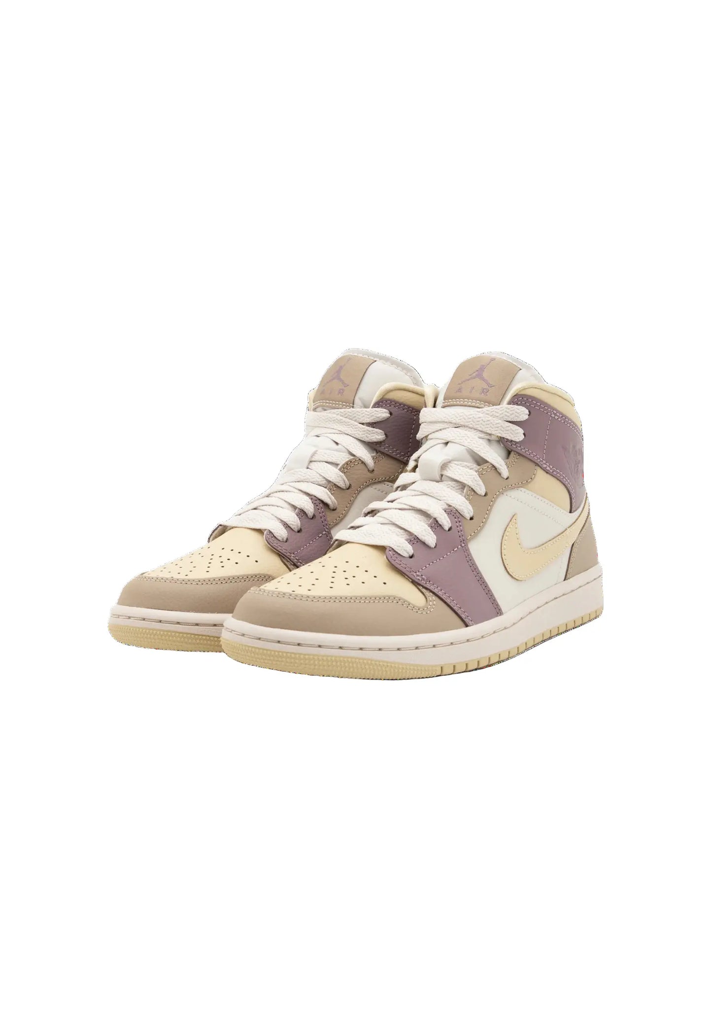 Air Jordan 1 Mid femme rose beige HV2370-100, vue 3/4