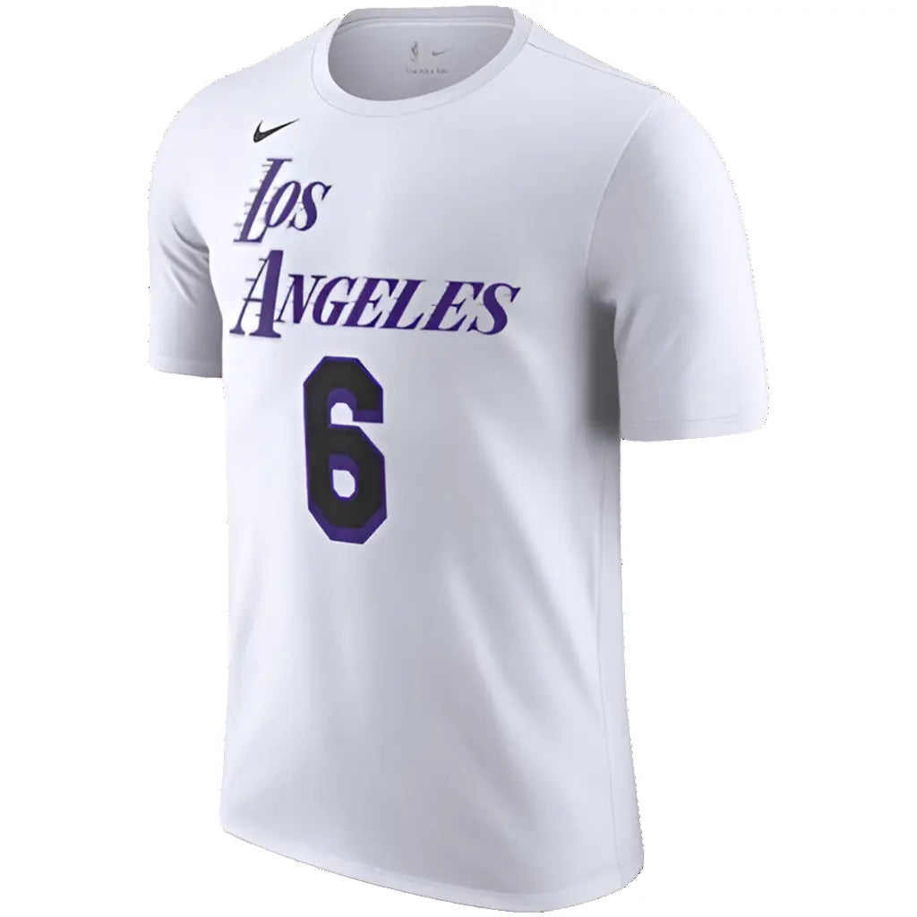 T shirt Nike Lakers enfant LeBron James City Edition, vue 3/4