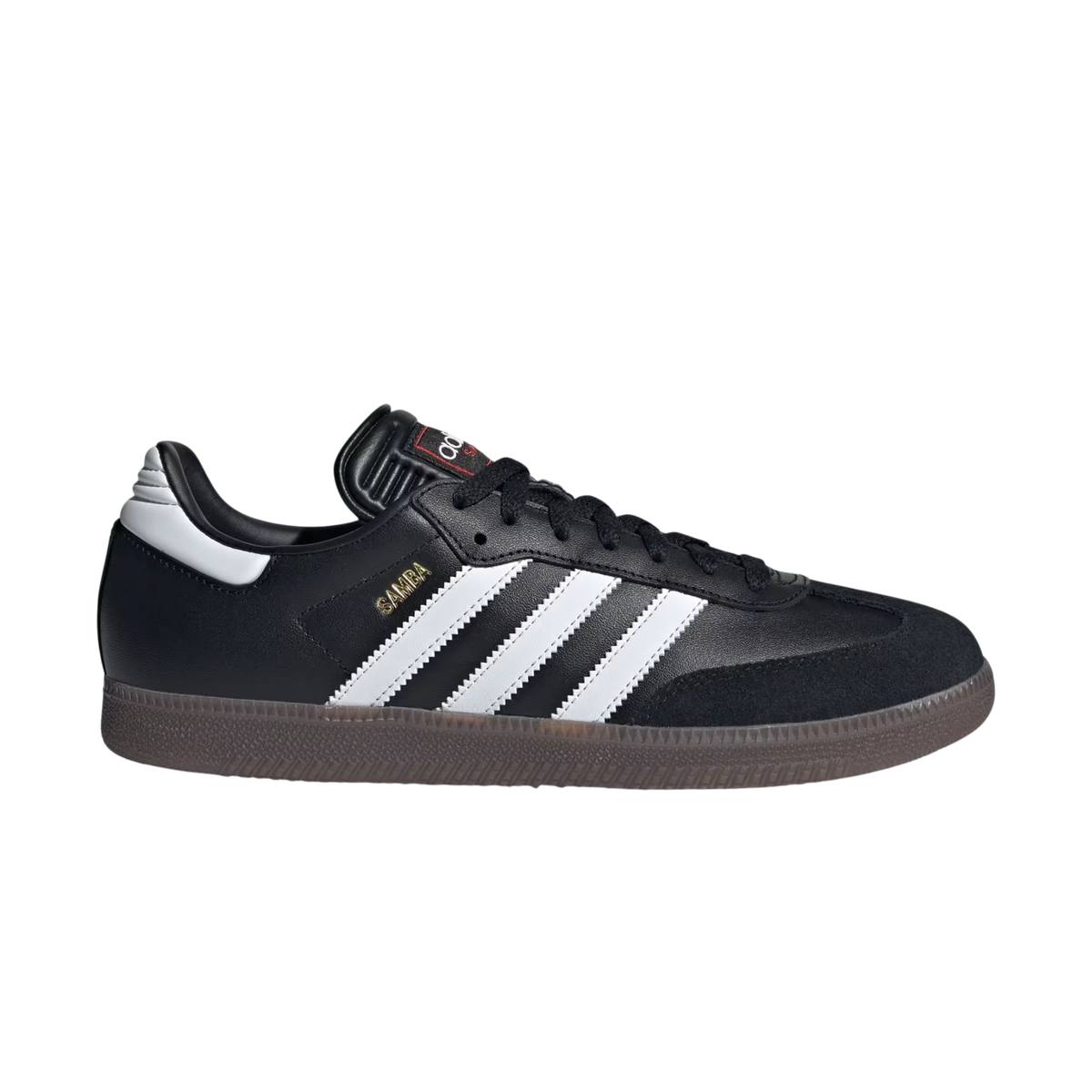 sneakers adidas samba indoor homme core black cloud white vivid red profil