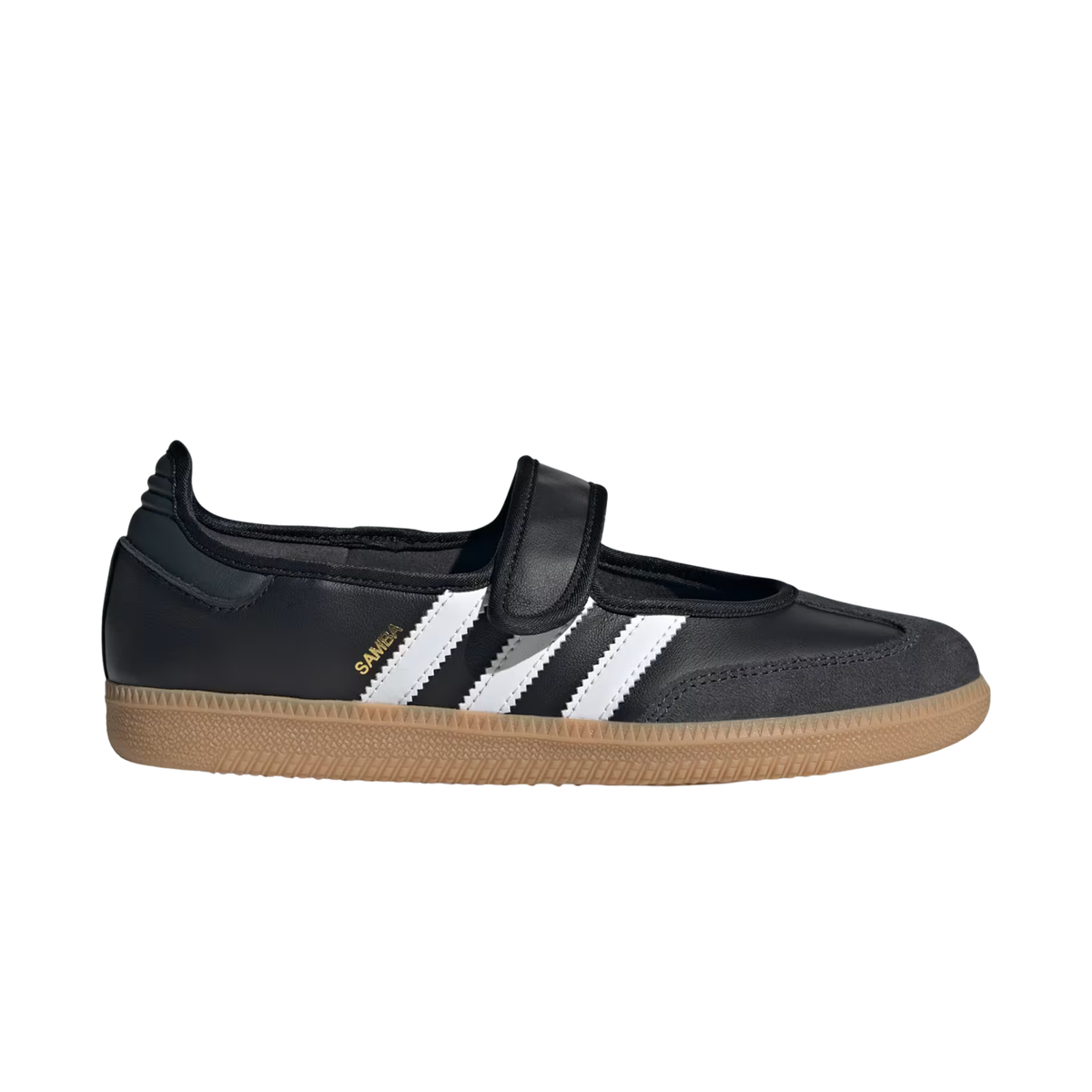 sneakers adidas samba jane femme black white profil