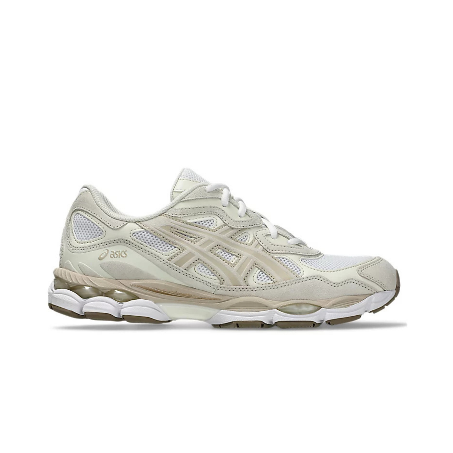 asics gel-nyc unisexe white feather grey