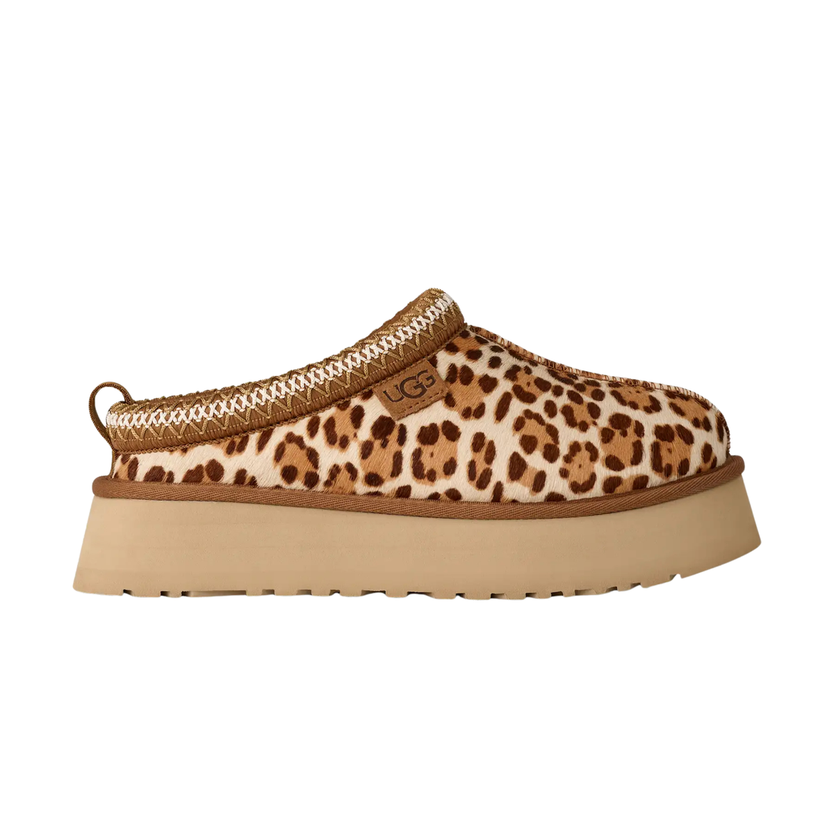 chaussons ugg tazz plains femme felicity leopard jasmine profil