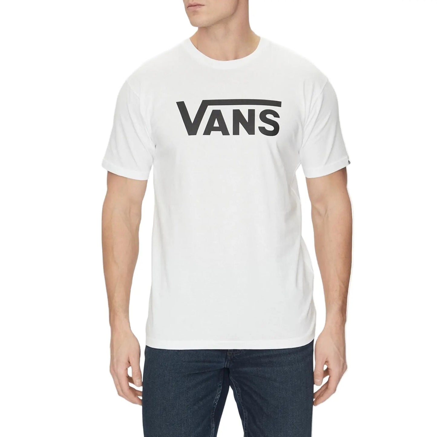 T-Shirt Vans Blanc Homme - Gros Logo Poitrine Vans