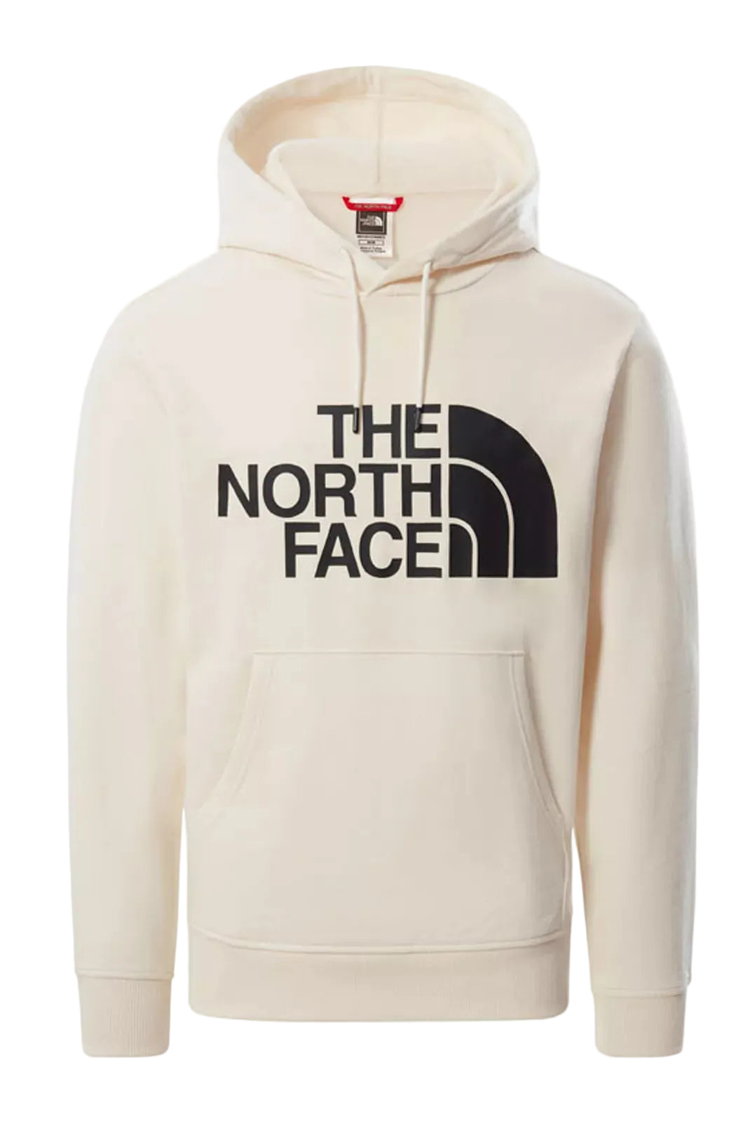 Hoodie The North Face homme cream logo imprimé vue de face