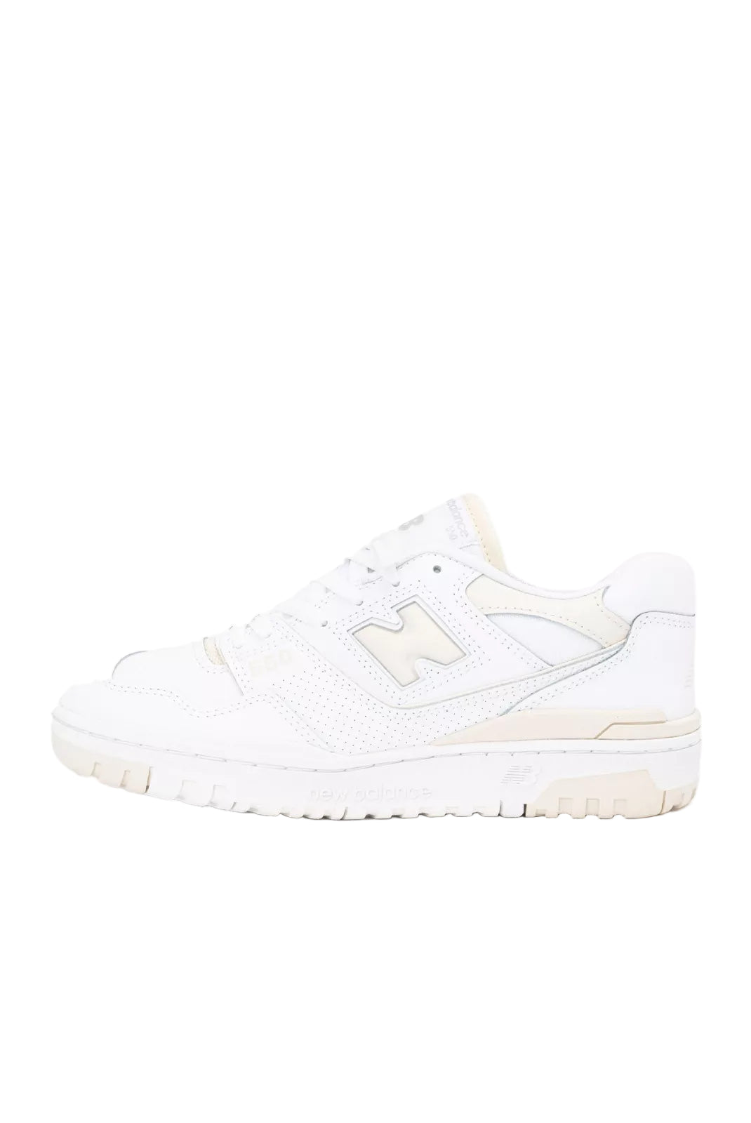 Sneakers New Balance 550 White Linen en cuir blanc