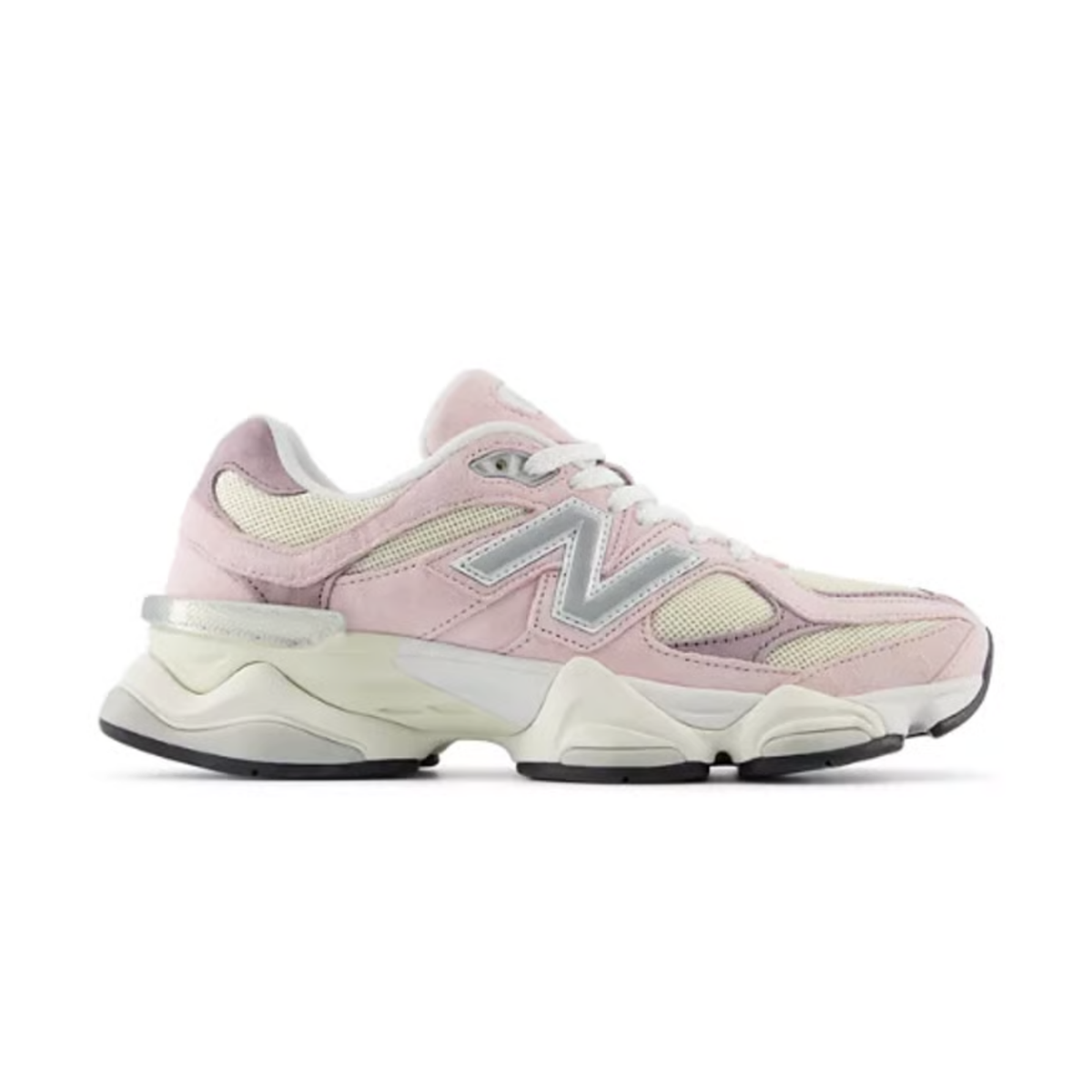 sneakers new balance 9060 femme rose sugar ice wine profil