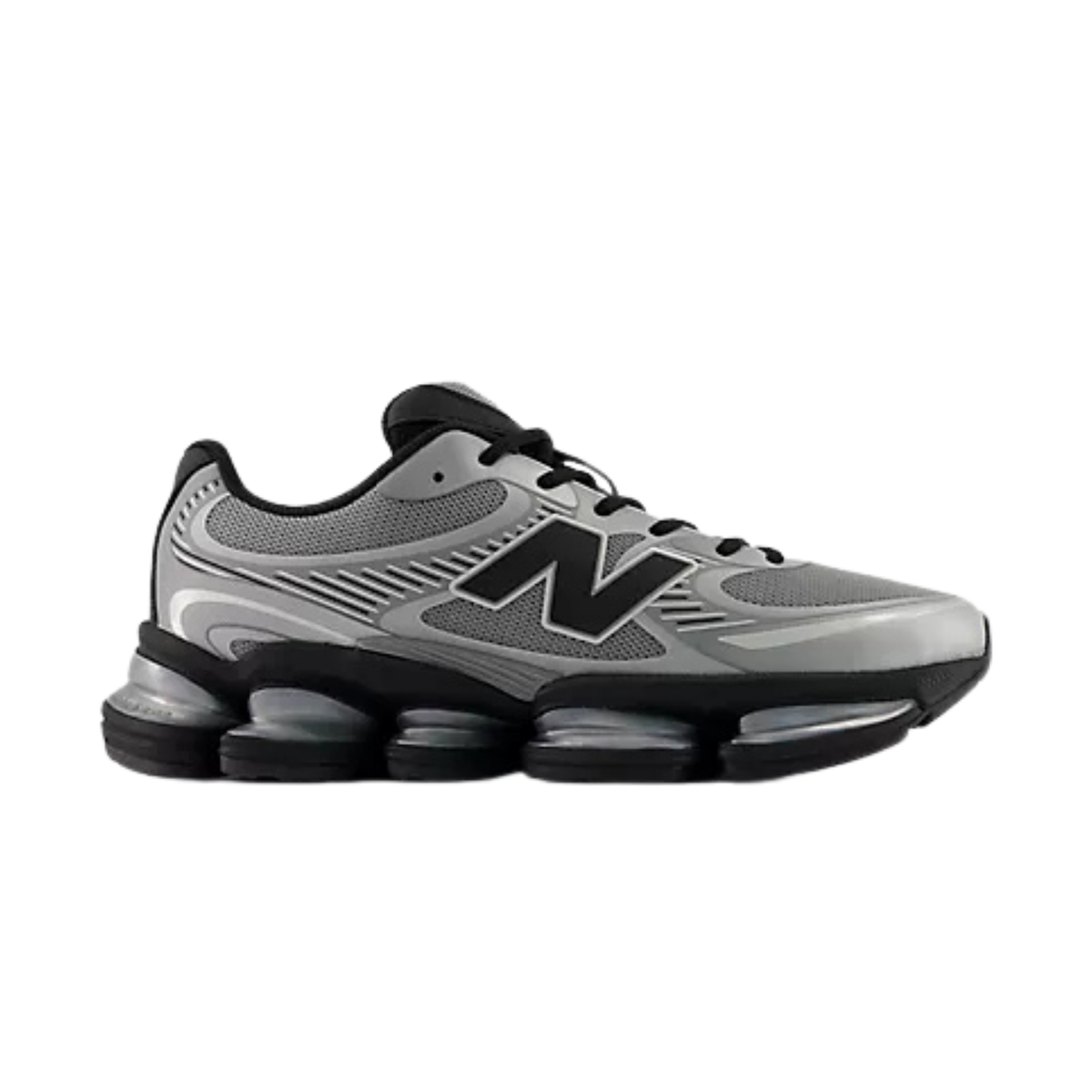 sneakers new balance abzorb 2000 unisexe slate grey silver metallic profil