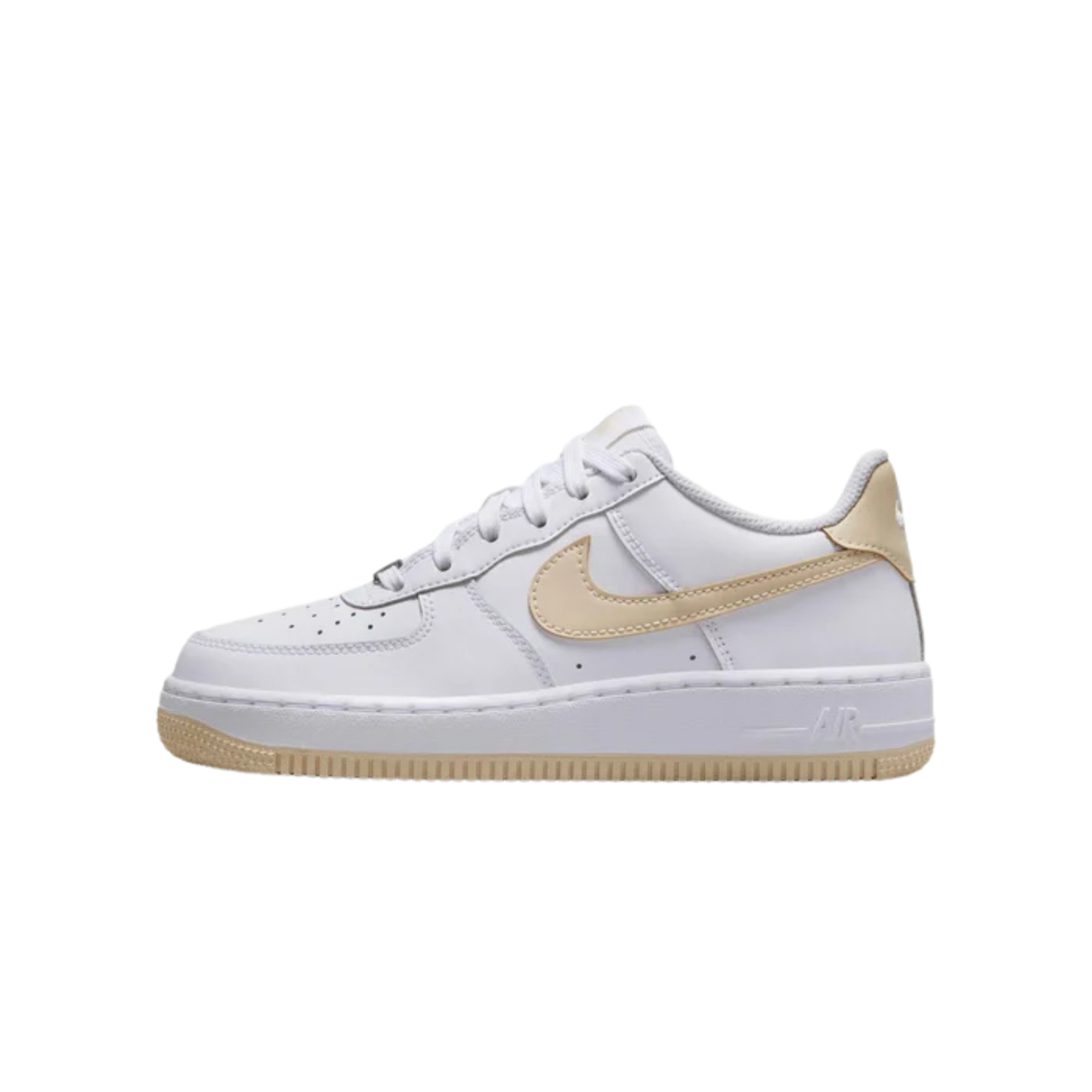 nike air force 1 junior white light khaki