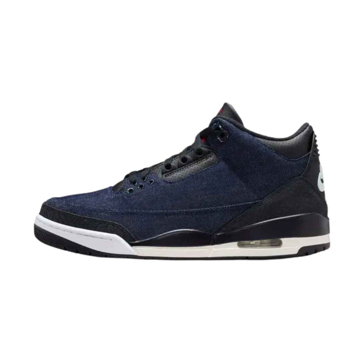 sneakers nike air jordan 3 retro levis homme denim indigo vue de profil extérieur