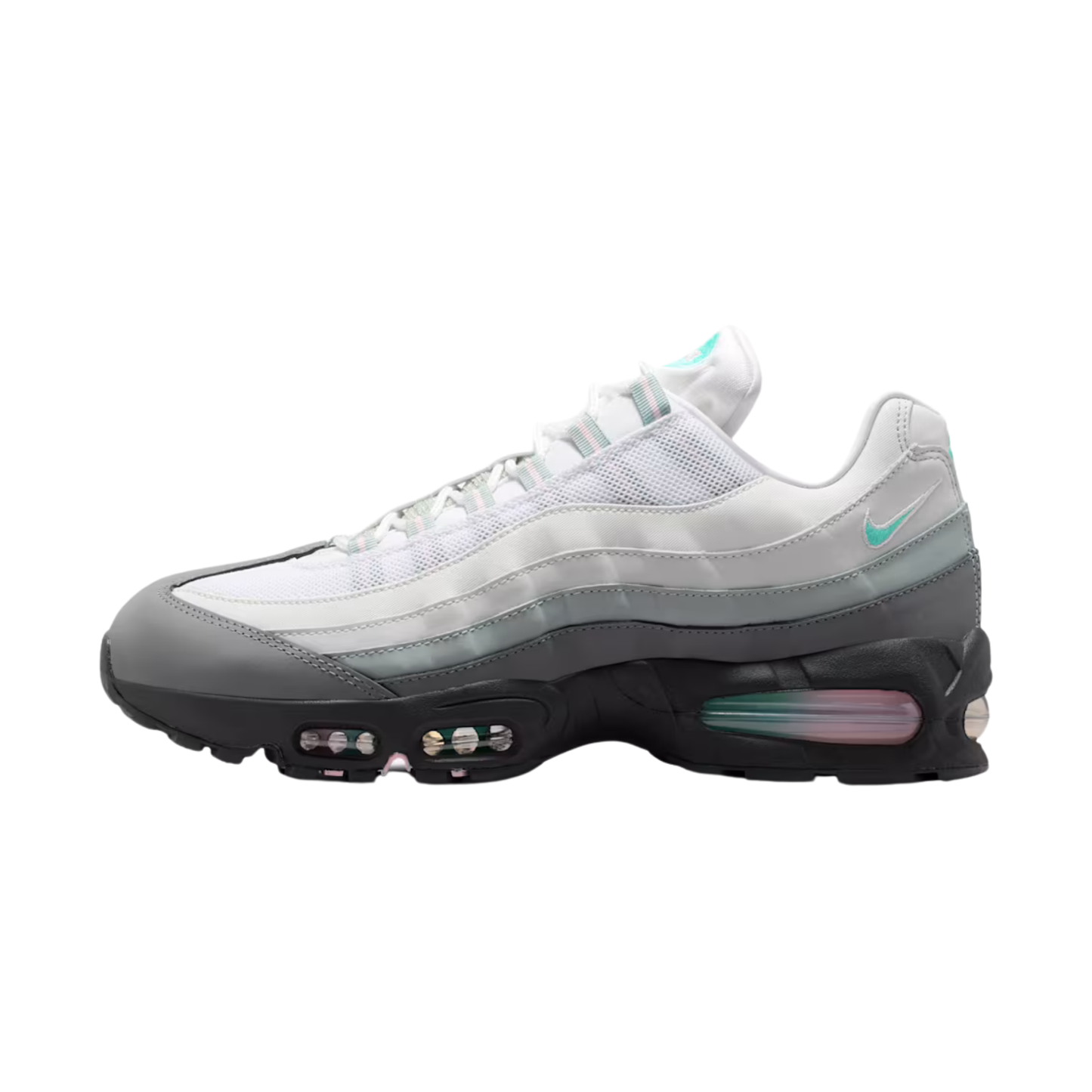 nike air max 95 big bubble anthracite hyper turquoise profil gauche