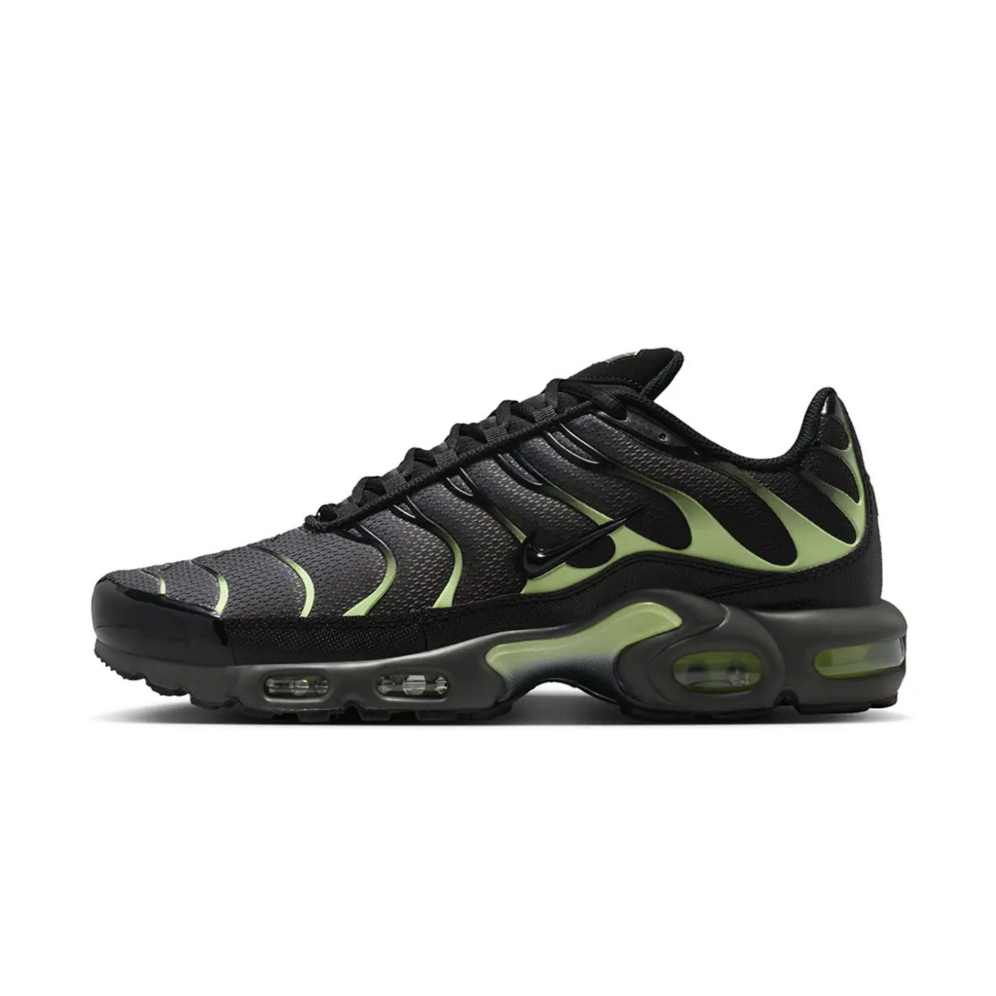 nike air max plus tn homme iron grey light liquid lime black