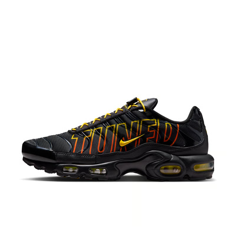 nike air max plus tn sunrise noir orange vue de profil