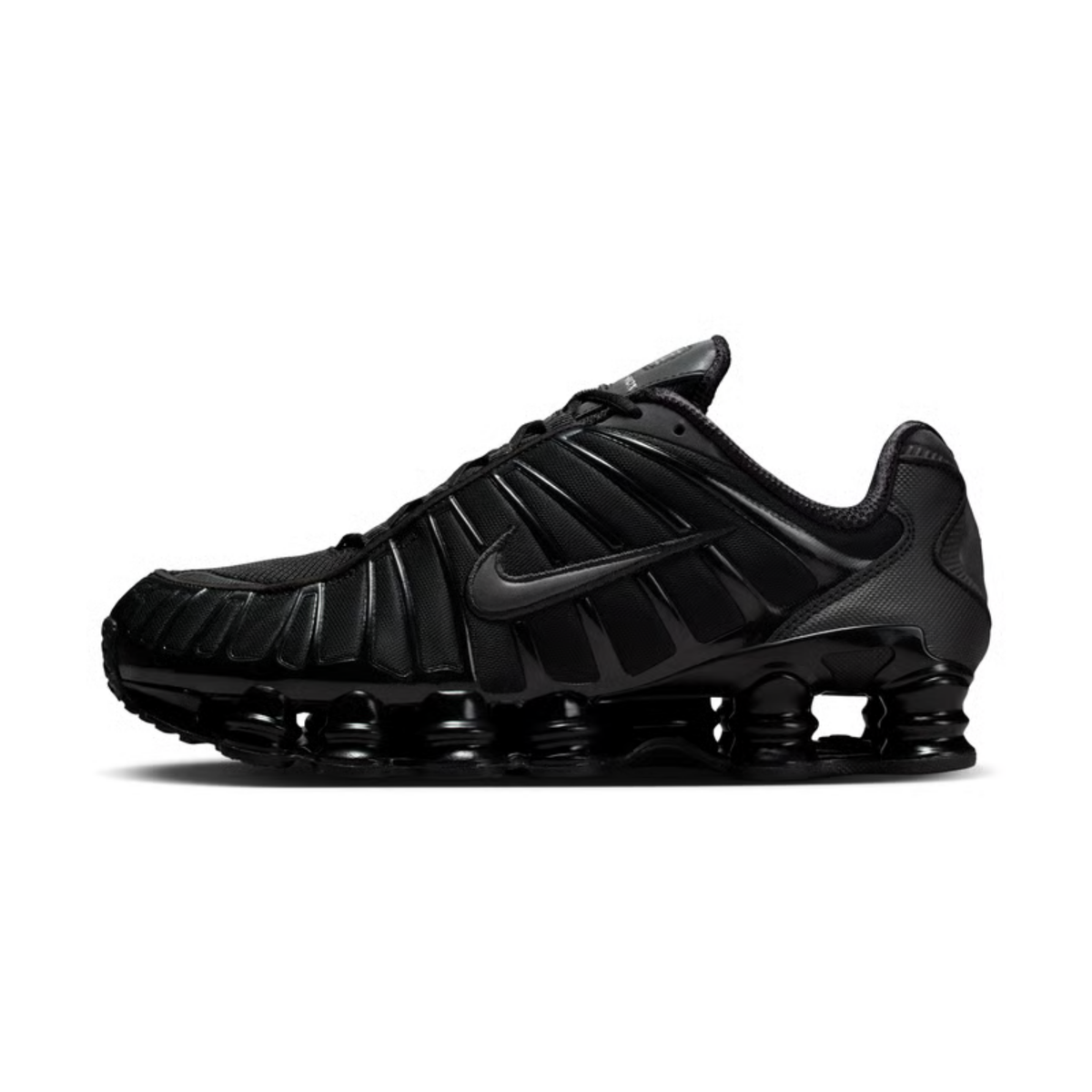 sneakers nike shox tl homme black metallic silver profil