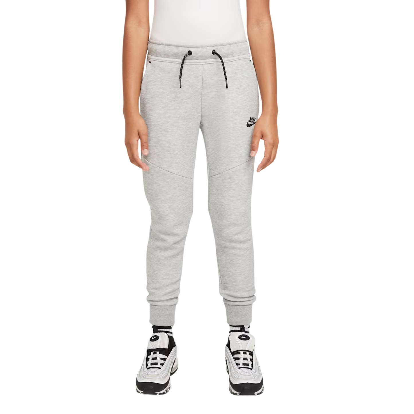 jogging nike tech fleece junior gris foncé vue face