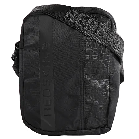 Pochette bandoulière homme Redskins en nylon noir avec logo vertical