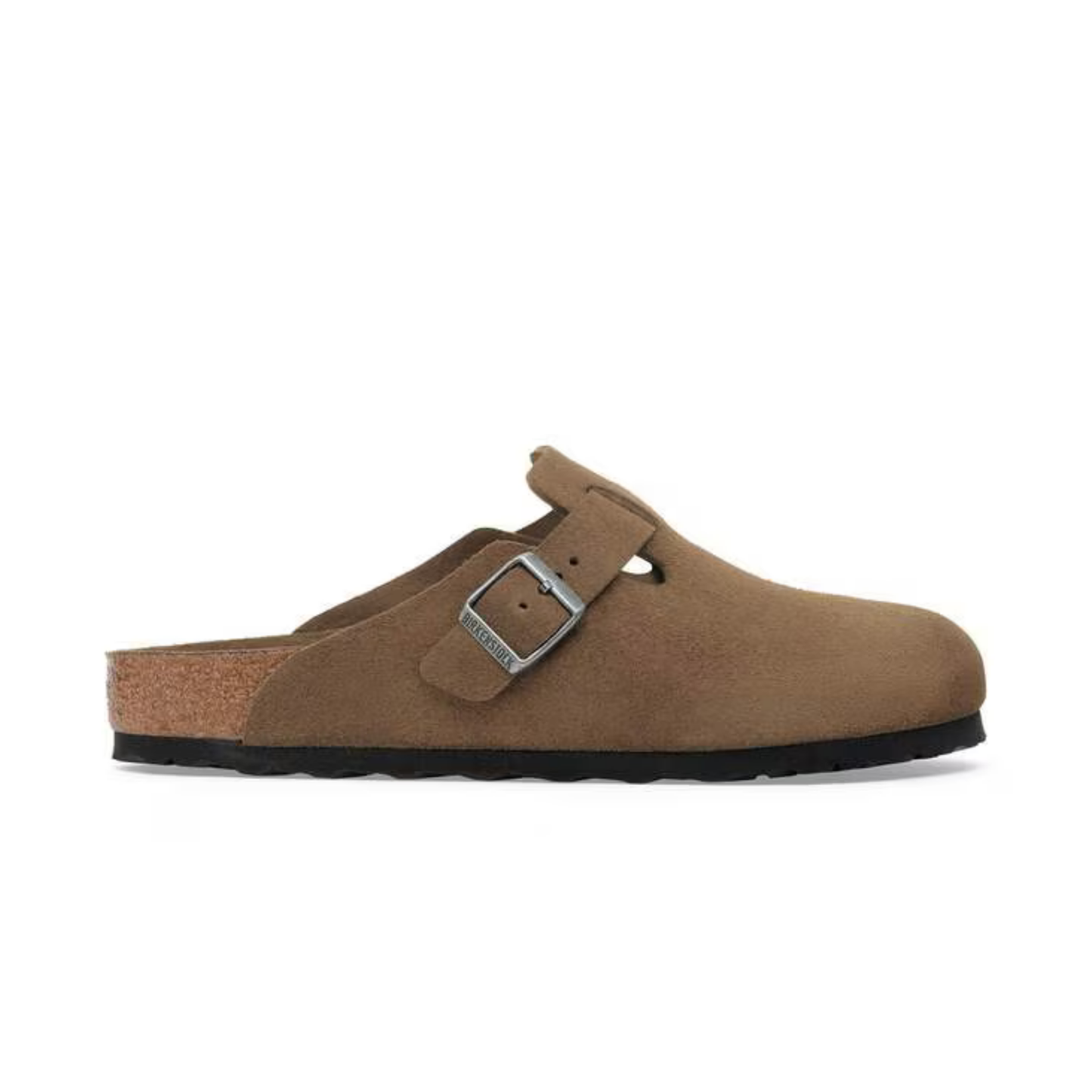 sabot birkenstock boston lit de pied souple dark tea tonal profil