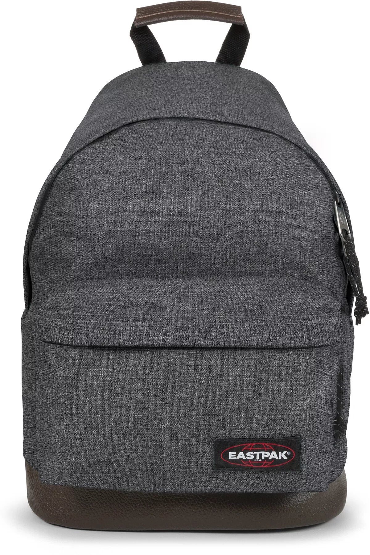 Sac à dos Eastpak WYOMING noir black denim avec base en cuir