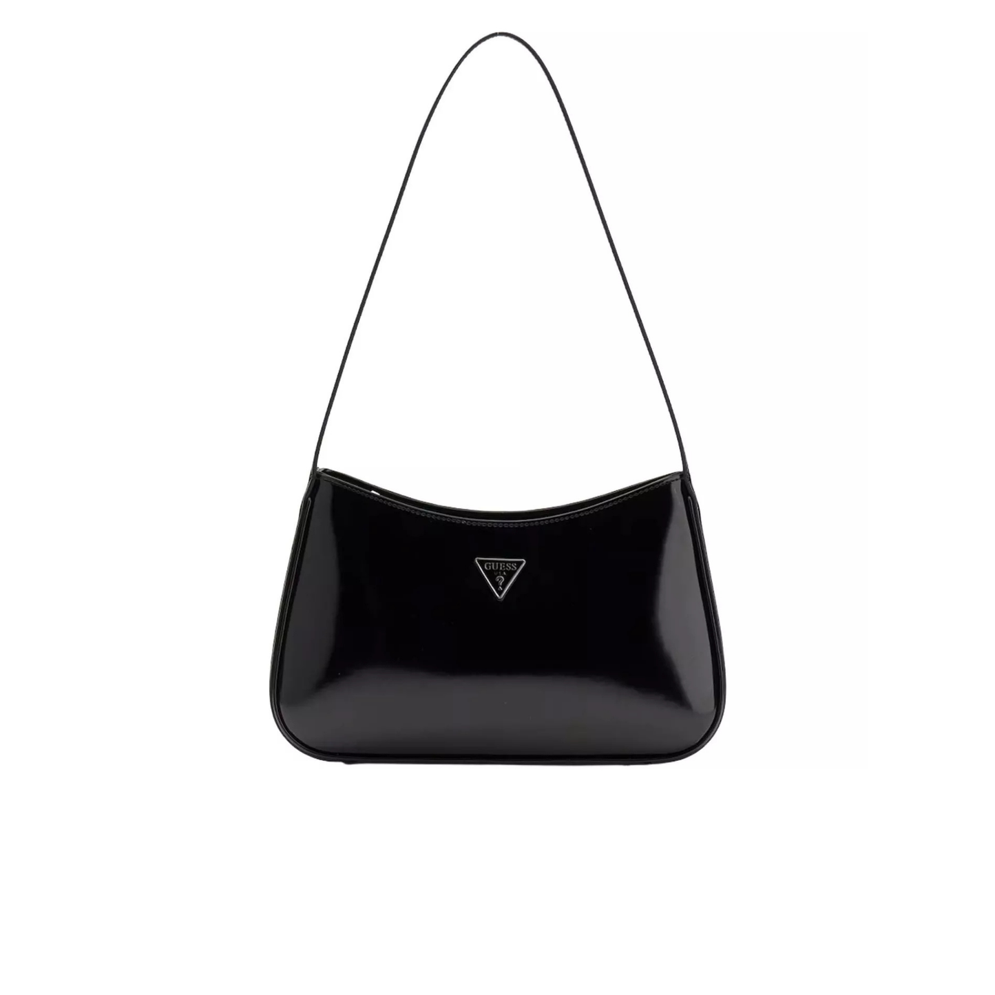 sac à main guess arnela noir vernis vue de face