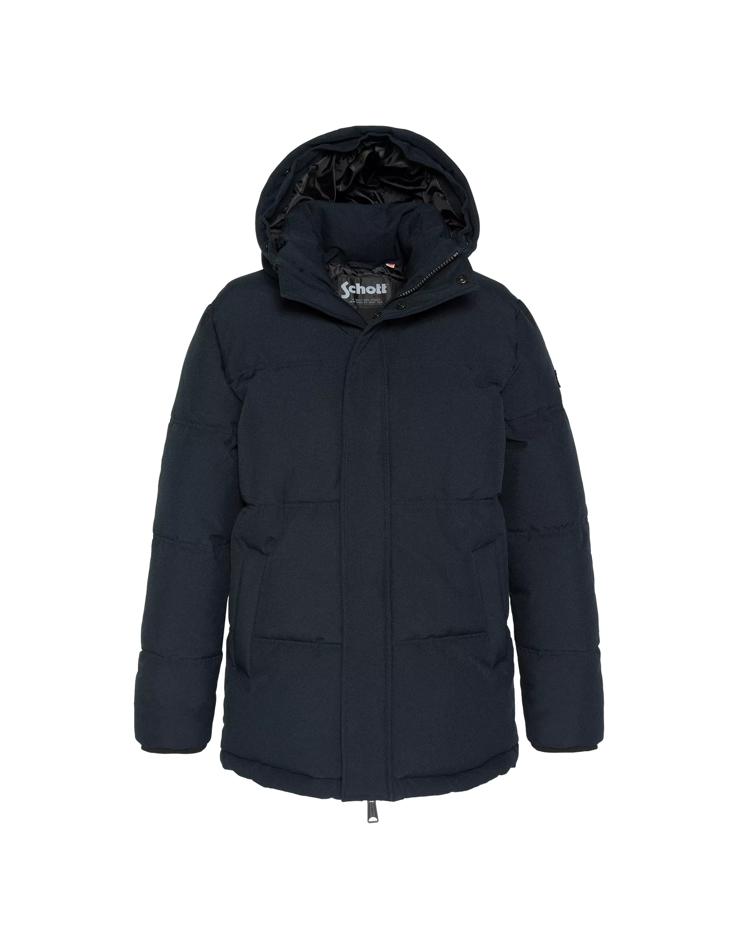 Parka Schott JAMES25 bleu marine – vue de face