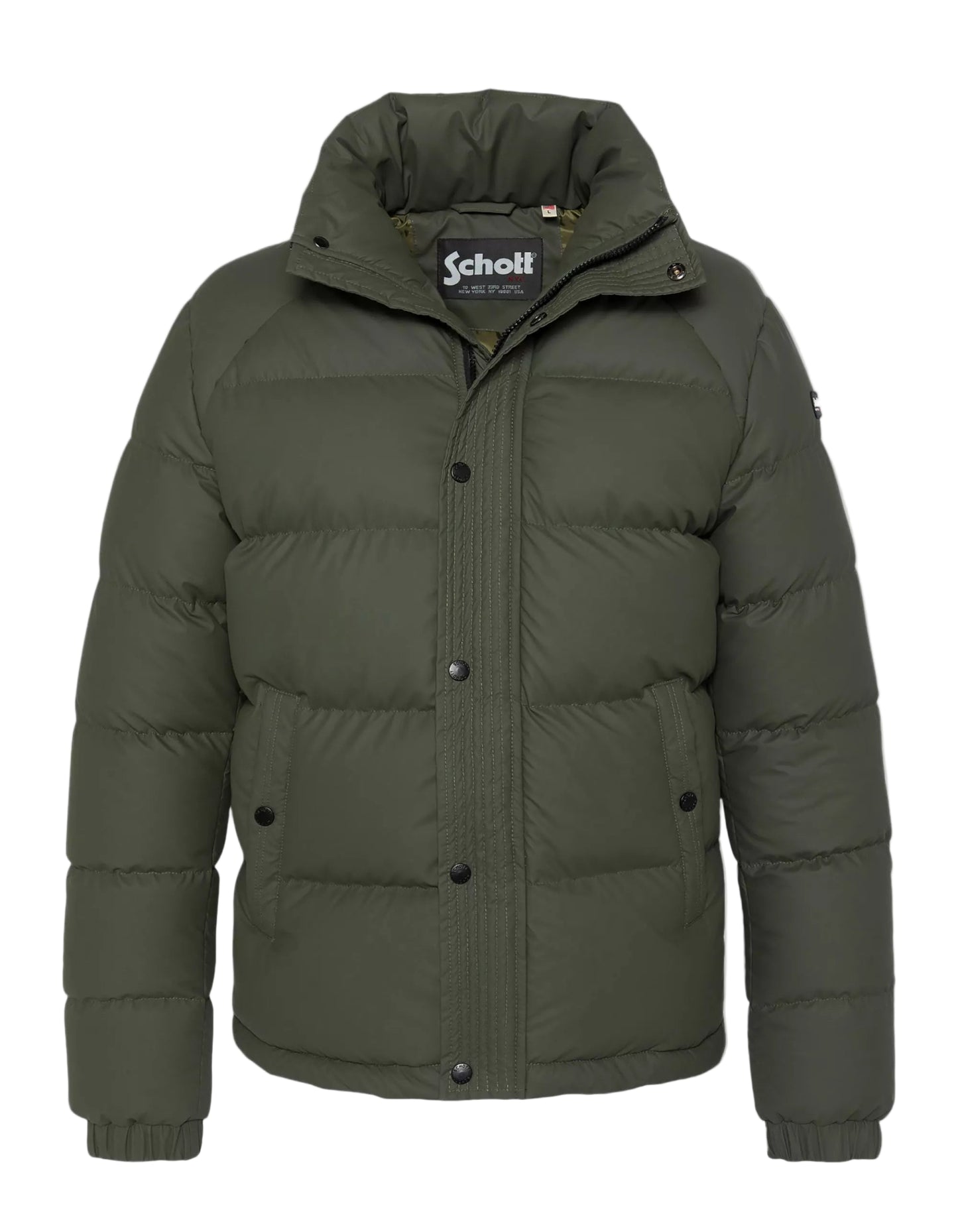 Doudoune Schott MONTREAL kaki – vue de face