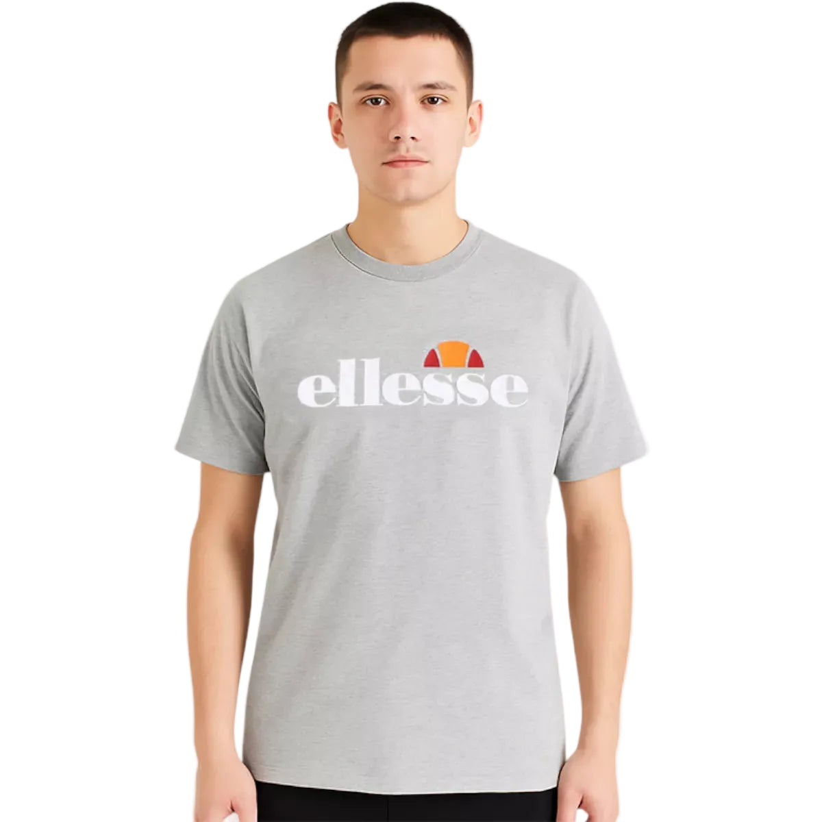 t-shirt Ellesse homme gris big logo frontal