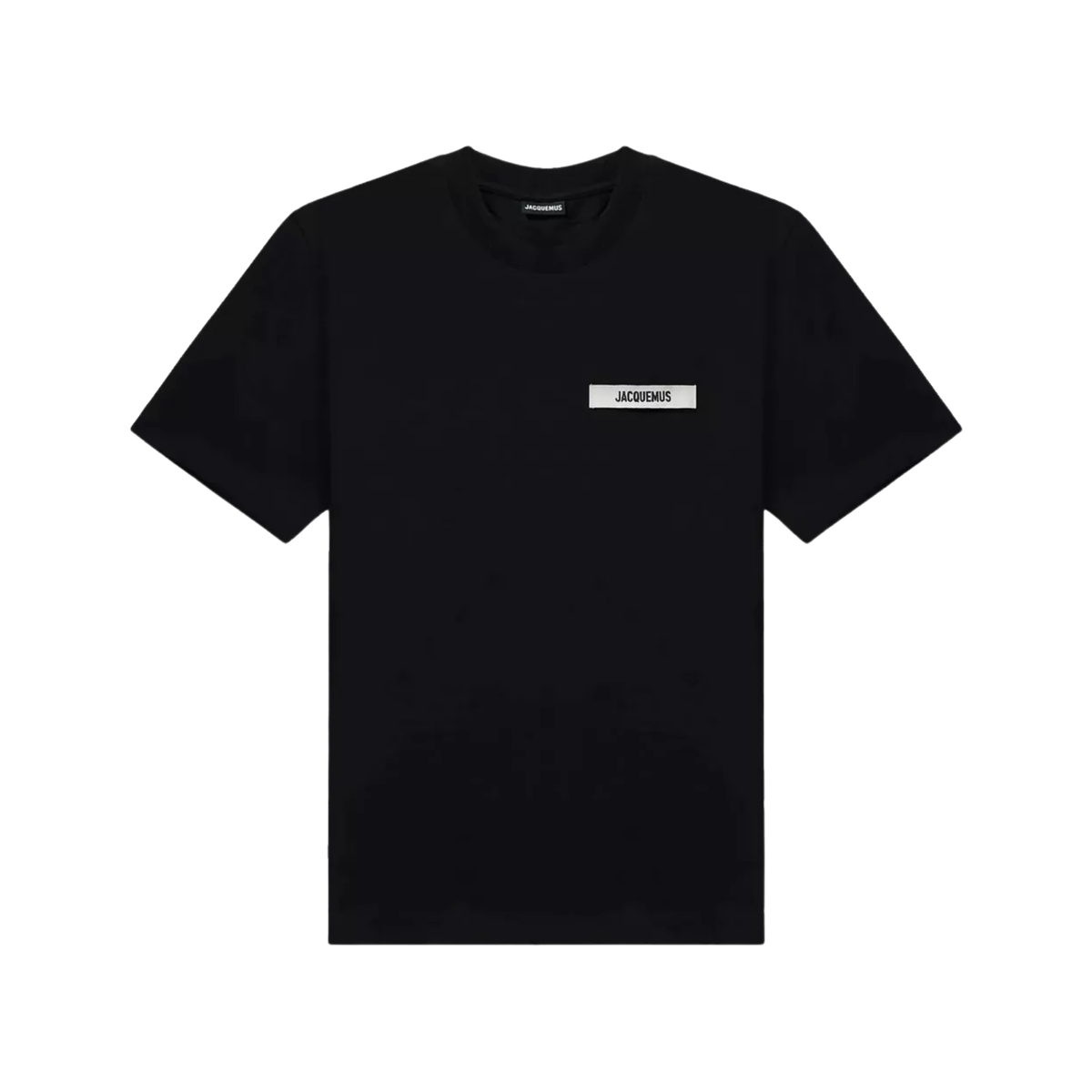 t-shirt jacquemus gros grain homme black ruban logo brodé