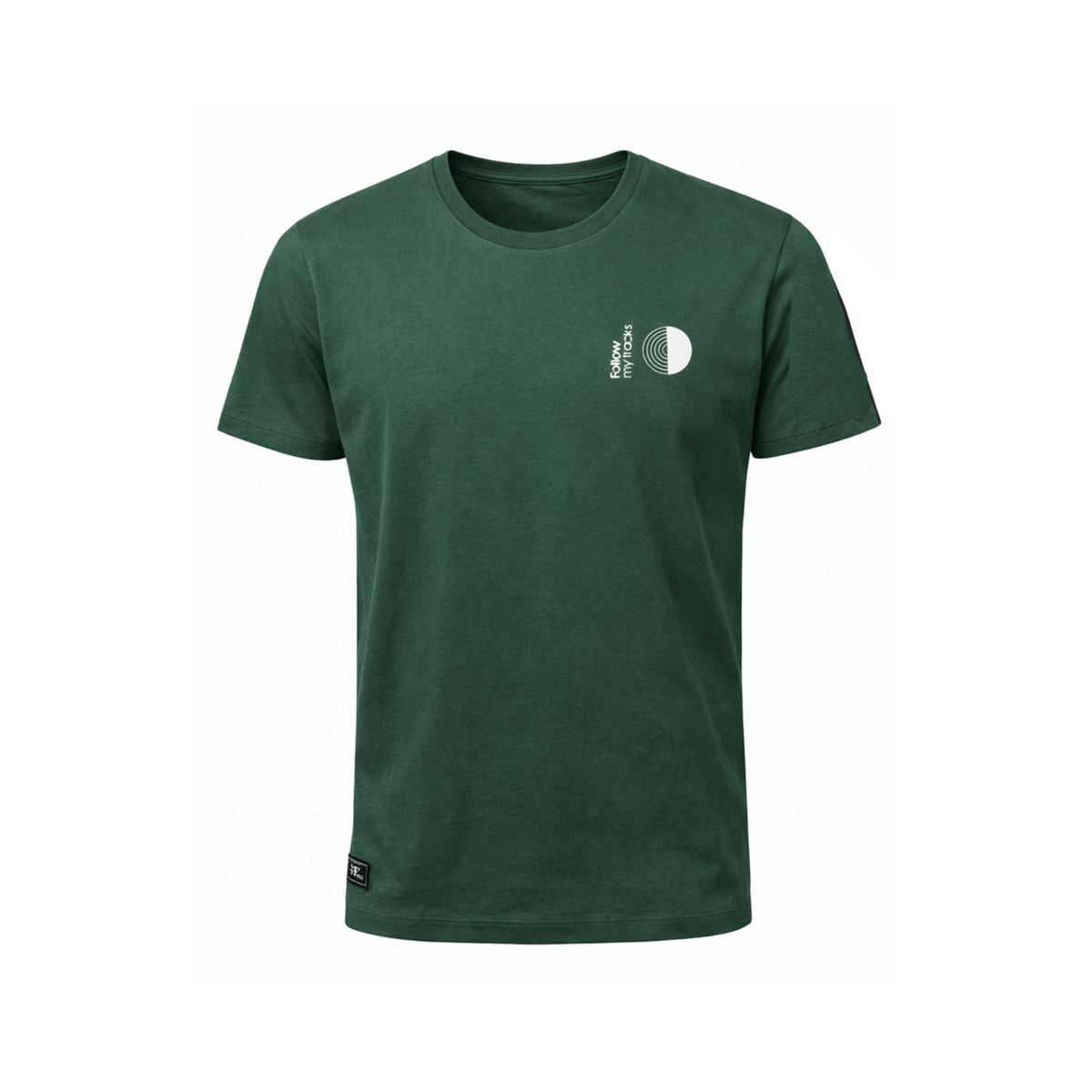 t-shirt watts tracks homme vert vue face