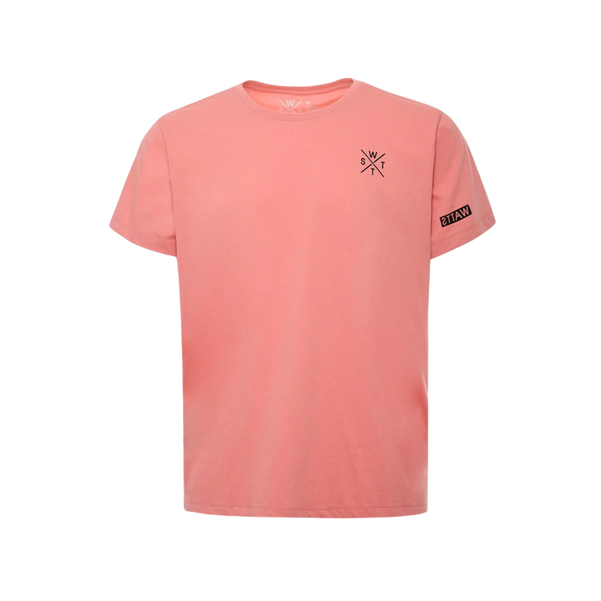 t-shirt watts watts01 homme terracotta vue face