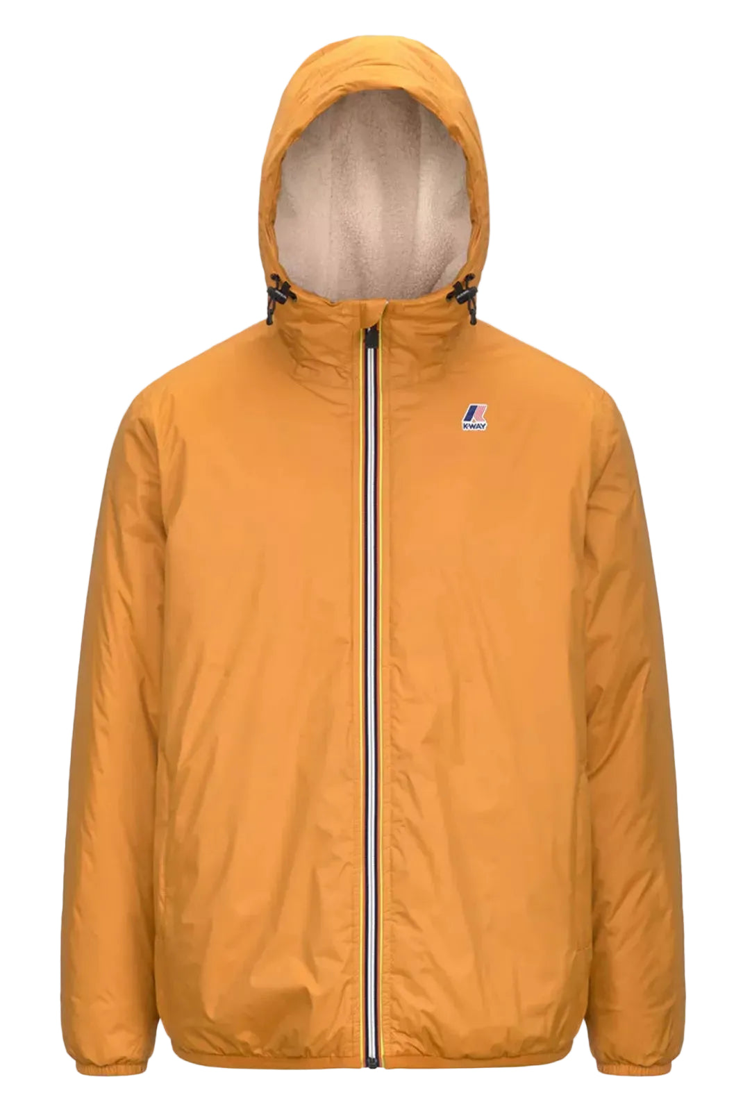 Veste K-Way Le Vrai Claude 3.0 Orsetto unisexe jaune Yellow Inca vue de face
