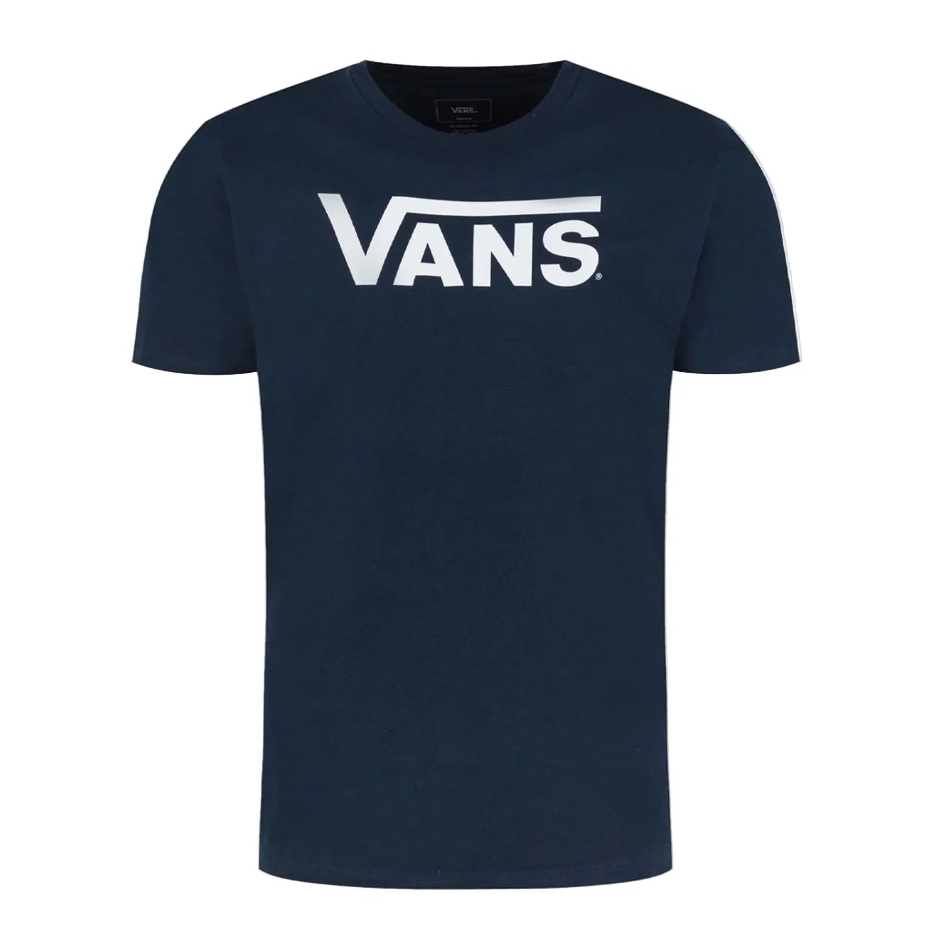 T-Shirt Vans Bleu Homme - Gros Logo Poitrine Vans