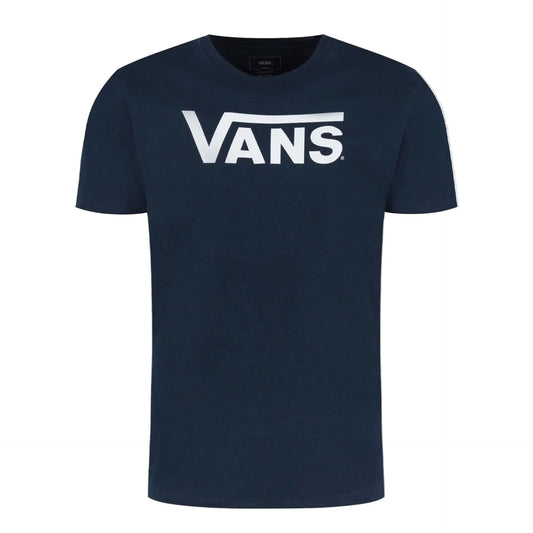 T-Shirt Vans Bleu Homme - Gros Logo Poitrine Vans