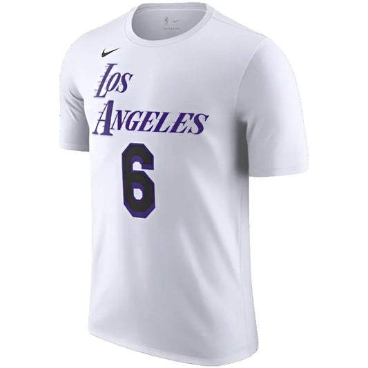 T shirt Nike Lakers enfant LeBron James City Edition, vue 3/4