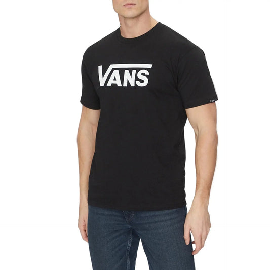 T-Shirt Vans Noir Homme - Gros Logo Poitrine Vans