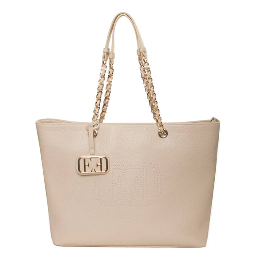 Sac à main Egon von Furstenberg femme, porté épaule, vue de face avec logo