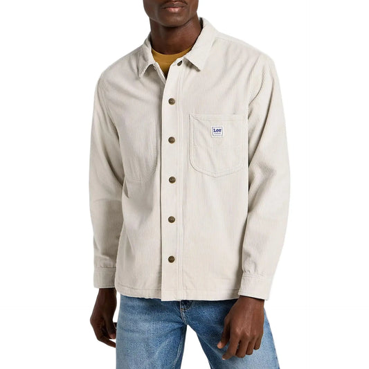 Chemise Lee homme beige, vue de face