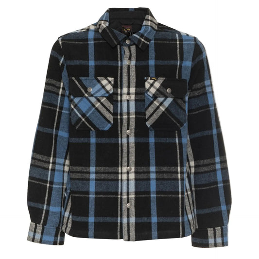 Chemise Lee homme à carreaux, manches longues, vue de face