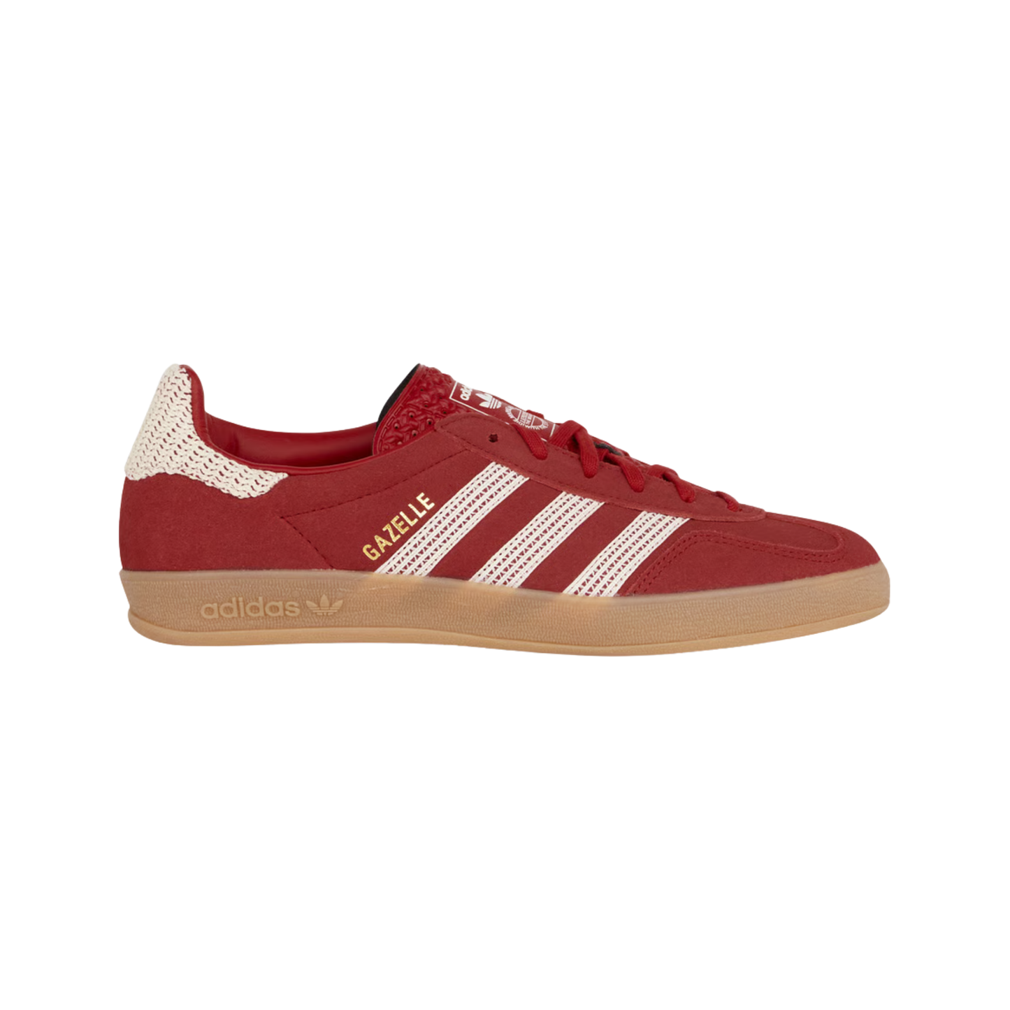 adidas gazelle indoor rouge better scarlet vue de profil