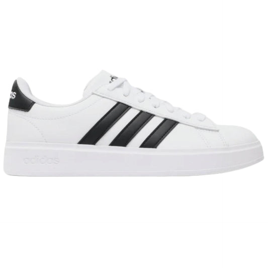 Adidas Grand Court 2.0 Femme blanc noir – vue latérale