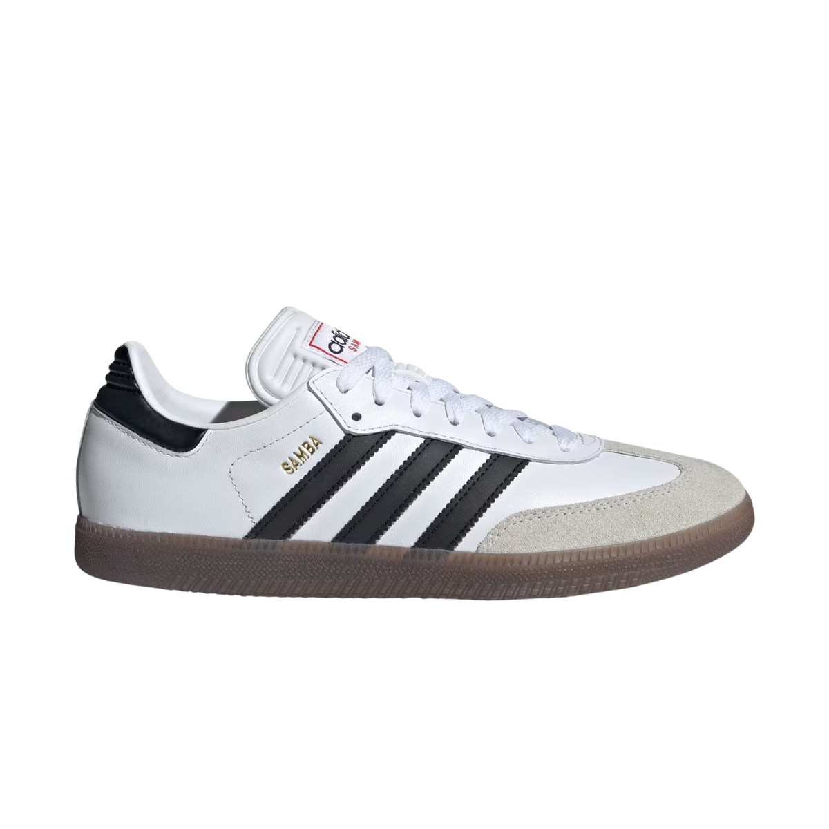 sneakers adidas samba indoor homme cloud white core black vivid red profil