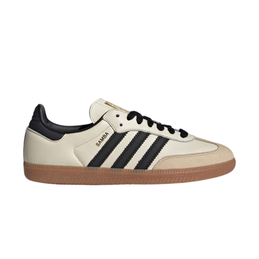 Adidas Samba OG femme cream white sand strata vue de côté semelle gomme