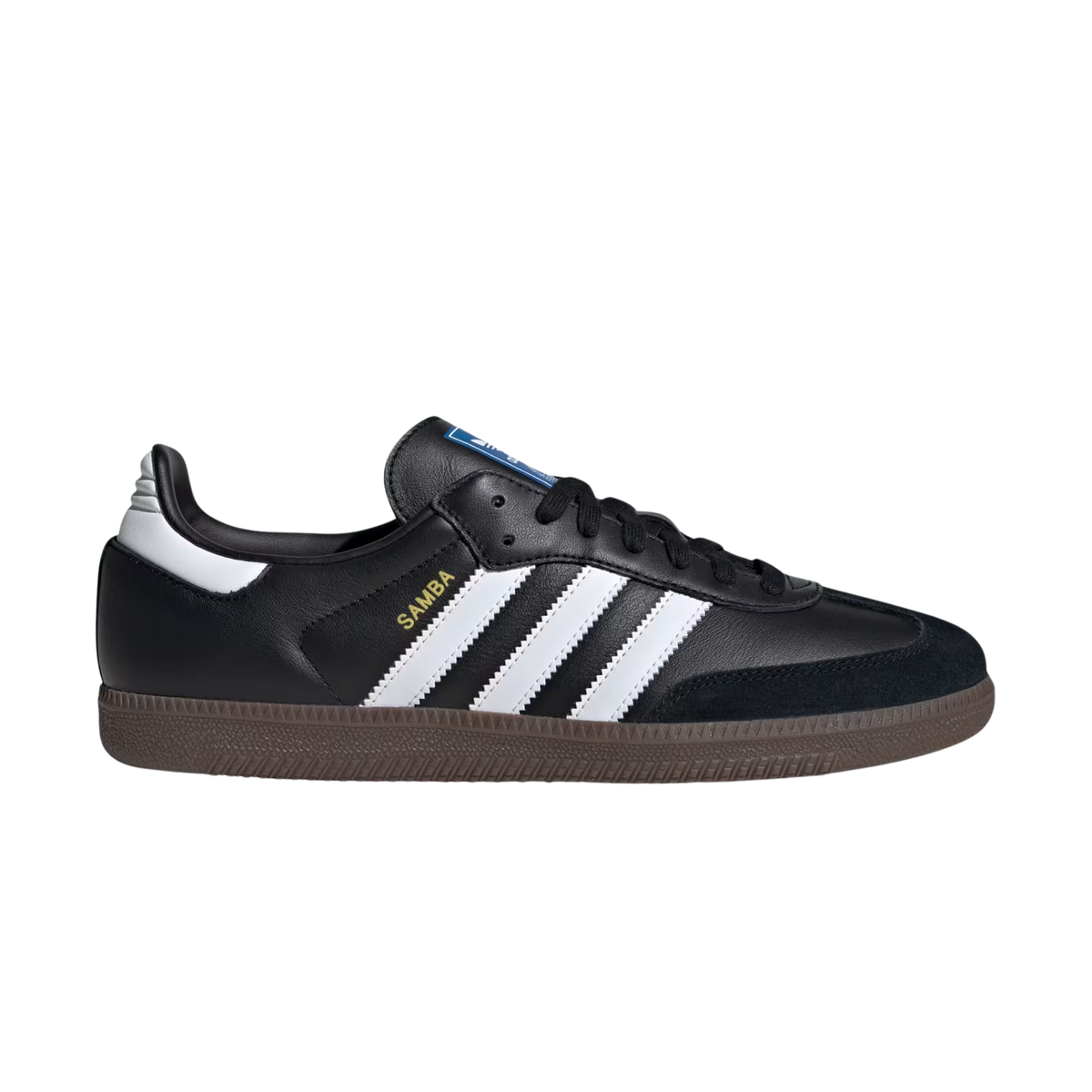 sneakers adidas samba og unisexe black white gum profil