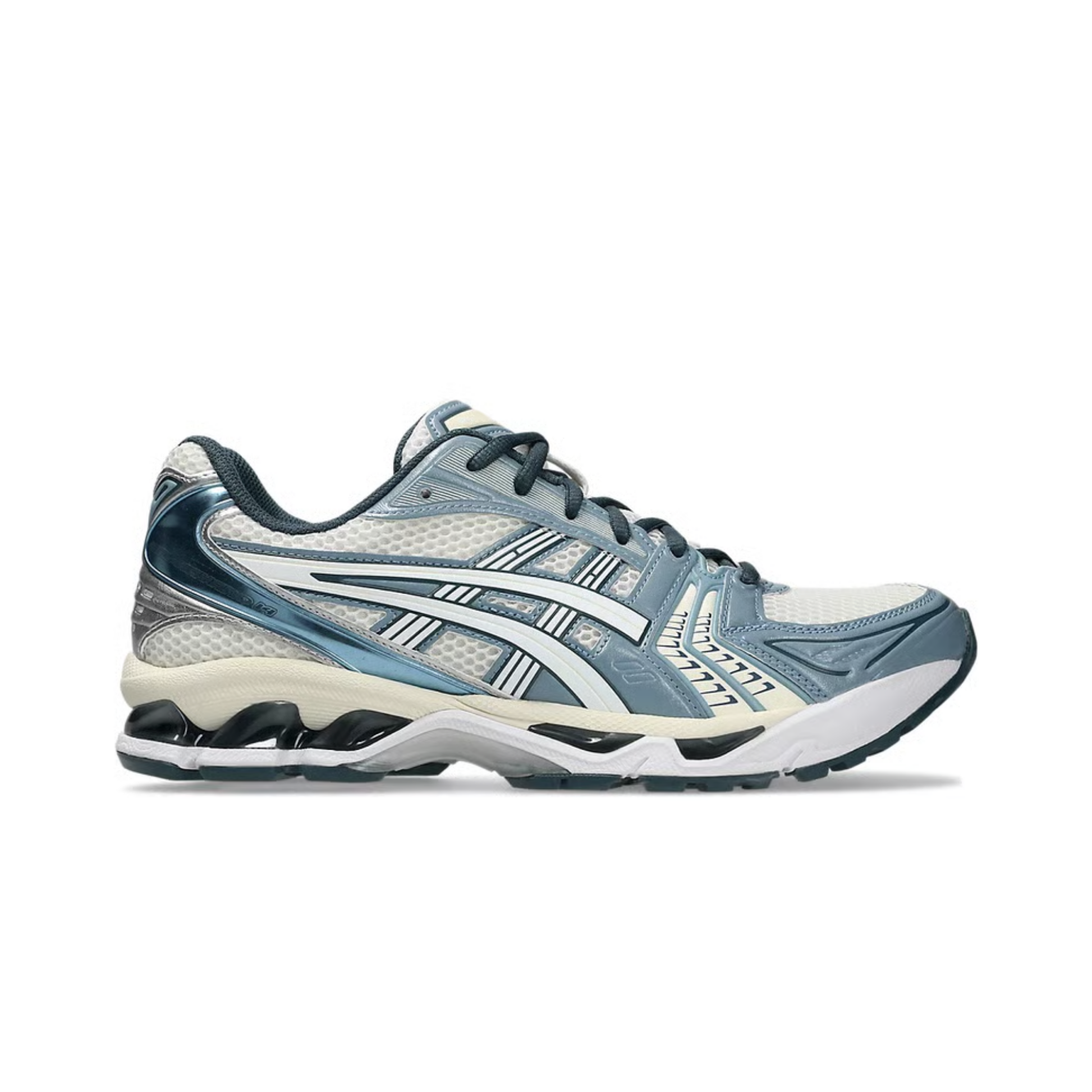 asics gel kayano 14 cream raw indigo