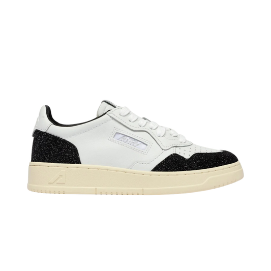 autry medalist low femme cuir blanc stars off black