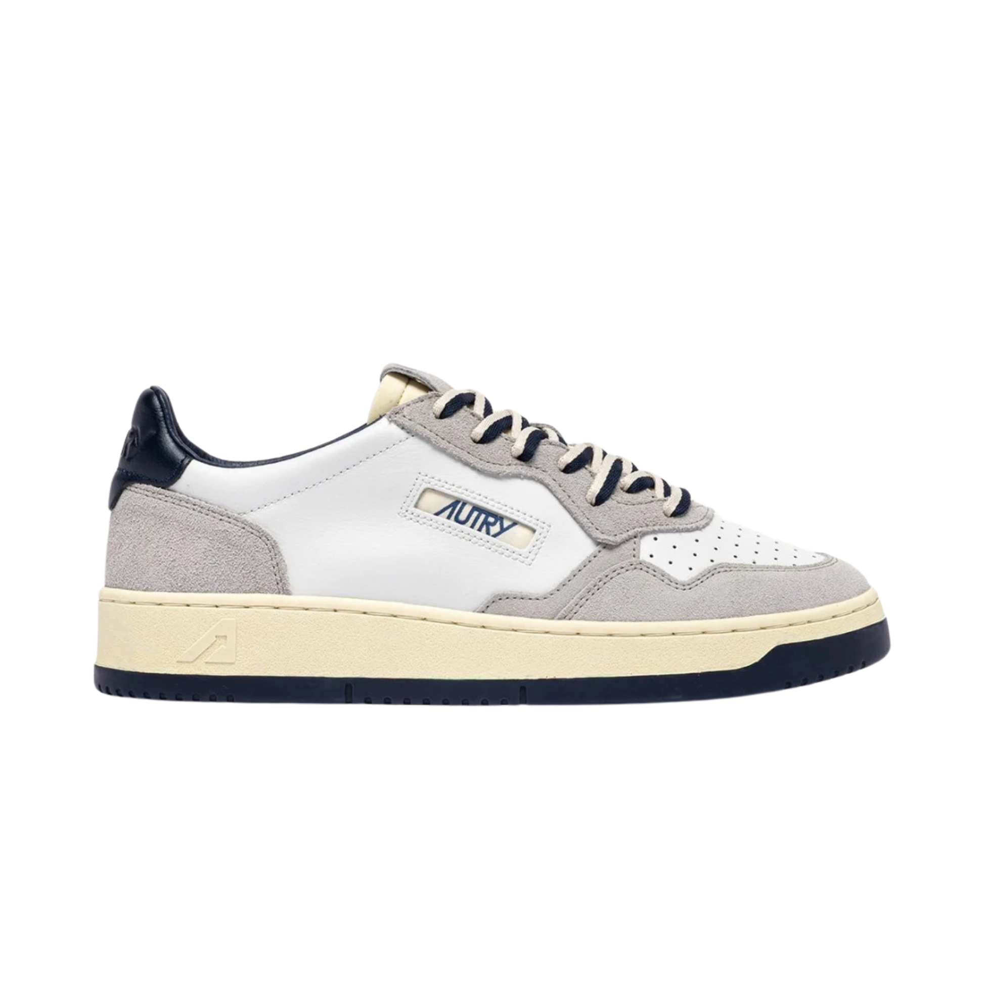 autry medalist low homme daim et cuir vapor space