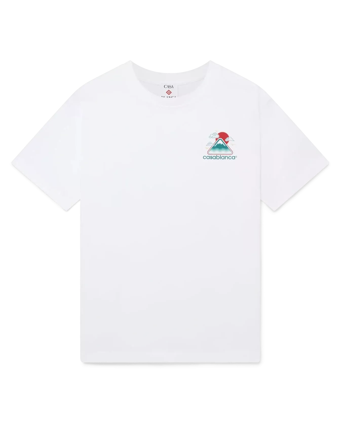 T-shirt Casablanca Montagne Ondulée blanc – vue avant