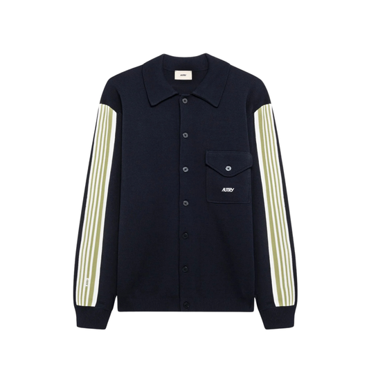 chemise veste autry homme bleue