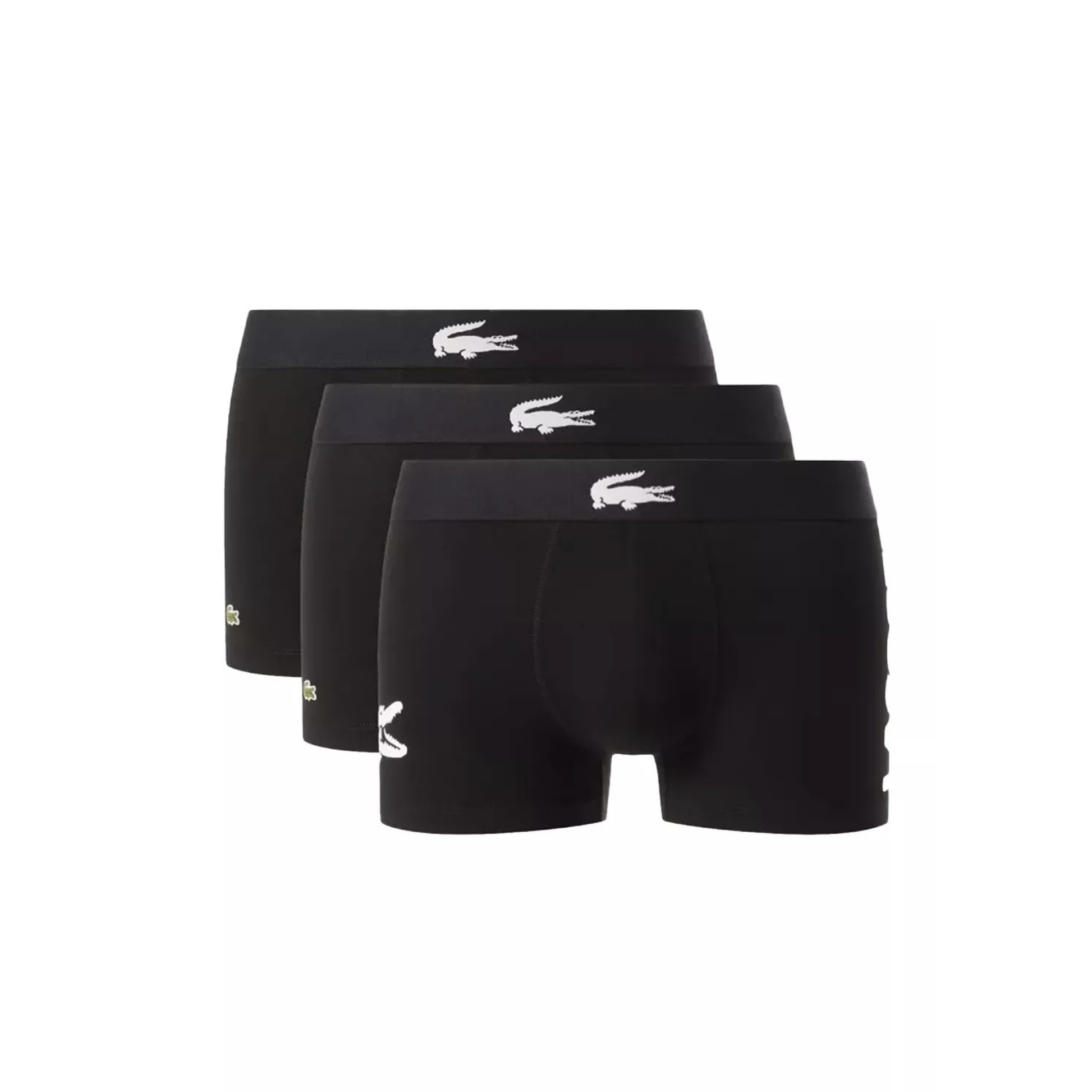 coffret de 3 boxers lacoste homme noir